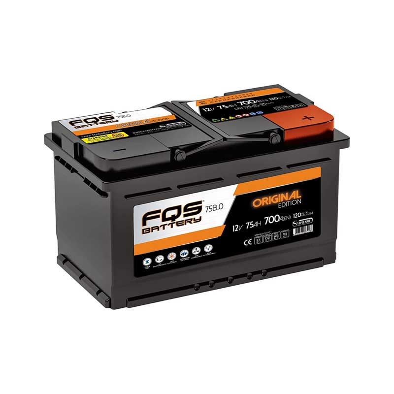 Bateria coche FQS 75AH 12v - Baterías online - Baterías para coches, motos,  camiones