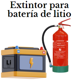 extintor baterias litio