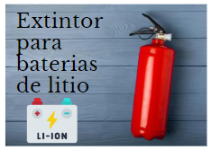 extintor para baterias de litio