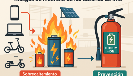 Funcionamiento y riesgos de las baterías de litio: lo que debes saber sobre incendios