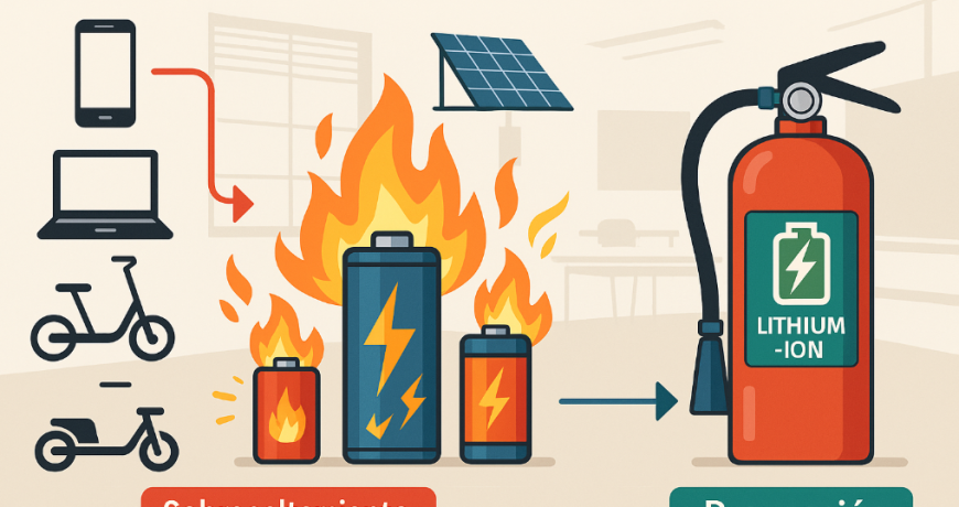 Funcionamiento y riesgos de las baterías de litio: lo que debes saber sobre incendios