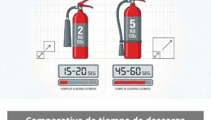 Comparativa de tiempo de descarga exacto para extintores de co2 de 2 kg y 5 kg: Análisis técnico detallado sobre el rendimiento real