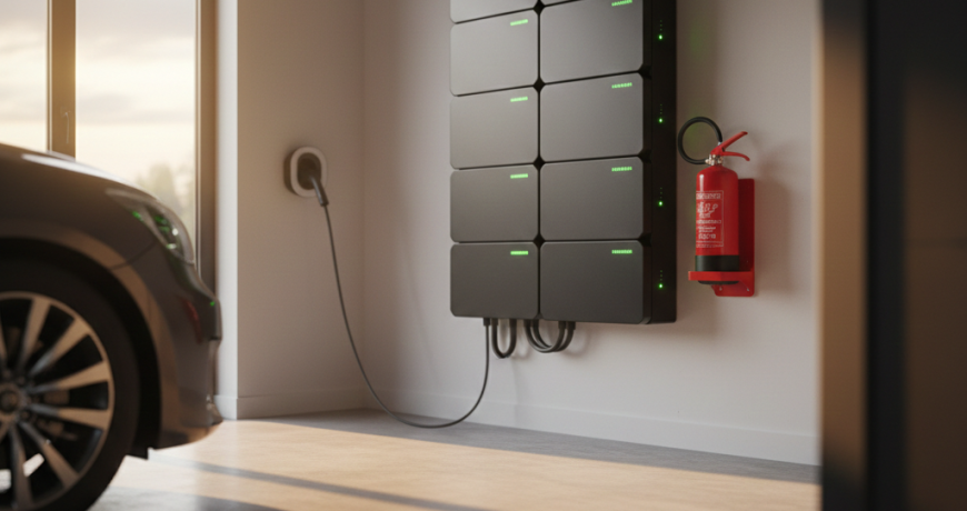 Extintores para viviendas con sistemas de almacenamiento energético